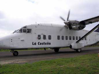 Avion vuelo para lso Guatuzos