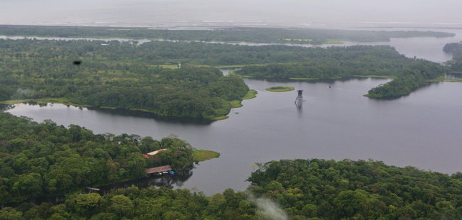 Vue Rio San Juan au Nicaragua