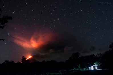 Eruption volcan Mombacho